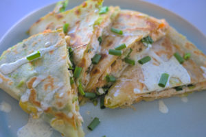 gluten free buffalo chicken quesadilla