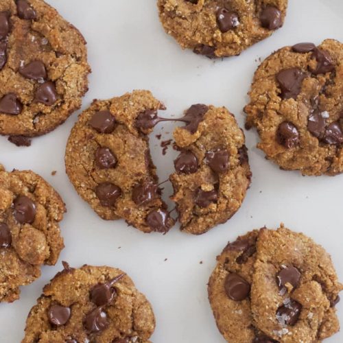 gooey, paleo. chocolate chip cookies