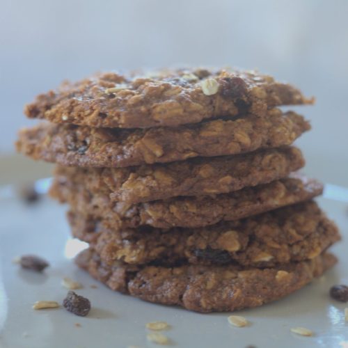 gluten free dairy free oatmeal raisin cookies