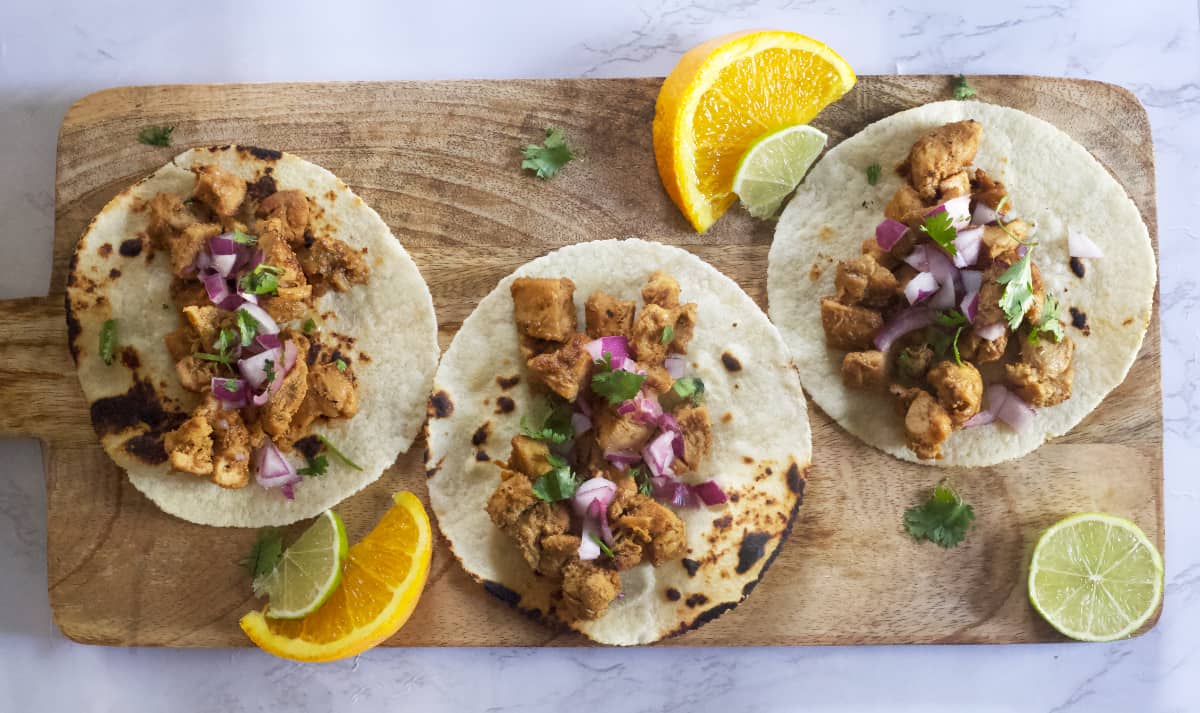 Healthy Gluten-Free Chicken Street Taco Recipe