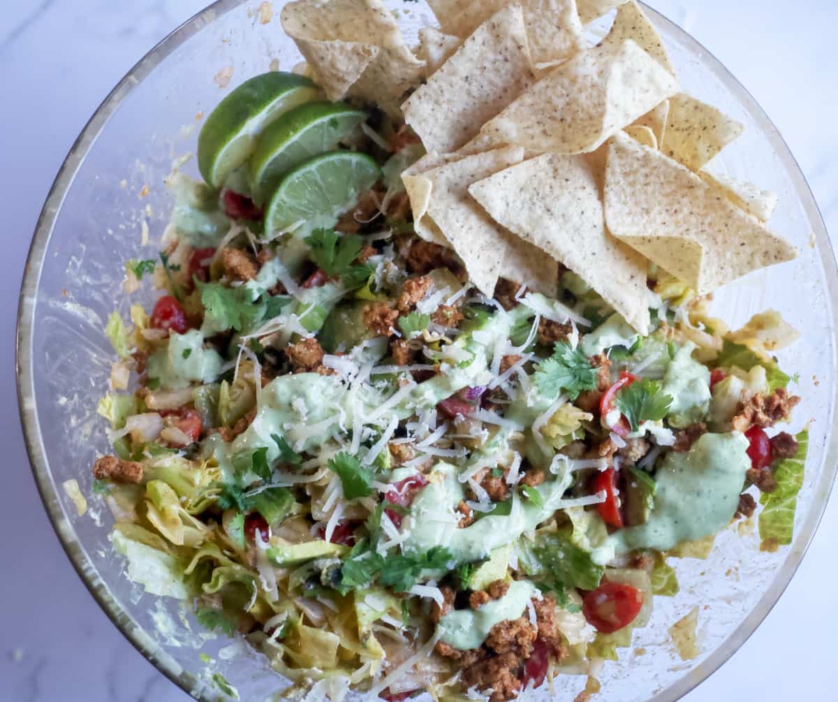 Healthy Taco Salad — Don't Skip the Cookie