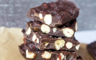 Easy 2-Ingredient Hazelnut Chocolate Bar